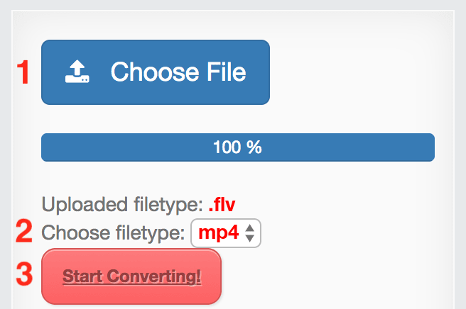How to convert FLV files online to MP4